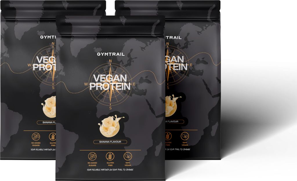 GYMTRAIL Veganes Eiweißpulver aus Erbsenprotein 1500g | Pflanzliches Proteinpulver mit essenziellen Aminosäuren | Ohne Soja und Süßungsmittel...