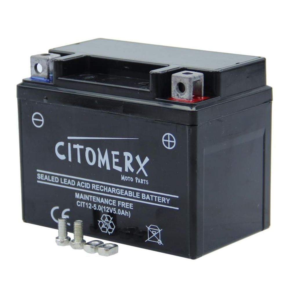 Gel-Batterie CIT YTX5L, 12 V 4 Ah, Pluspol rechts, DIN Produktbild 