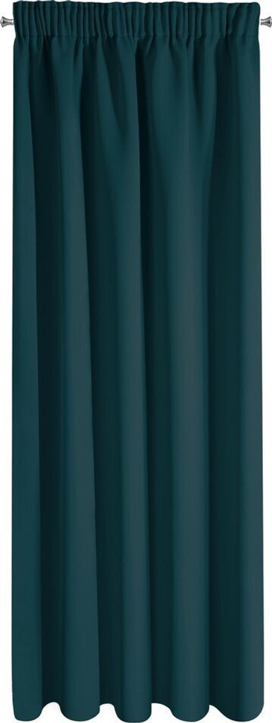 Eurofirany BLACKOUT Vorhang 135x270 Kräuselband Marineblau
