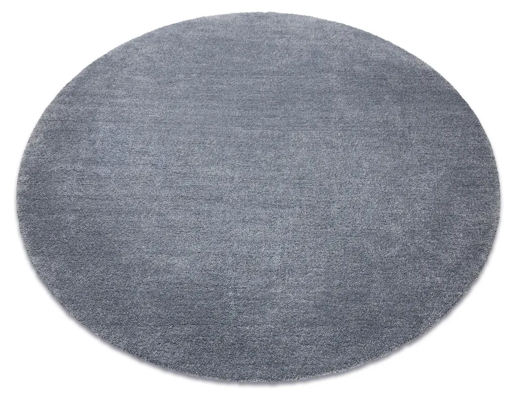 Tapis rond gris lavable LATIO : fini les taches sur votre tapis 80cm