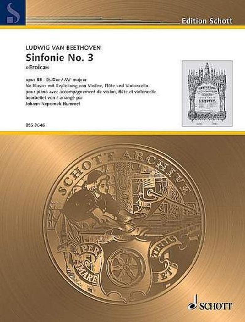Sinfonie Nr.3 op.55 (Eroica)für Klavier, Violine, Flöte und Violoncello
