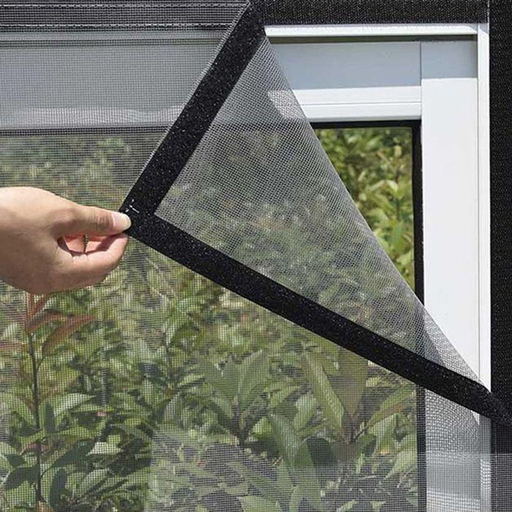 Fenster-Moskitonetz – Nicht spezifiziert – Verstellbar – 80 x 120 cm – Insektensicher – Transparent