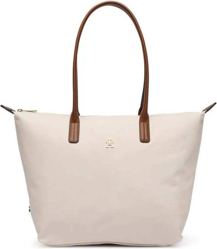 Sac Fourre-tout Tommy Hilfiger Popette Beige au Design Épuré Aeo