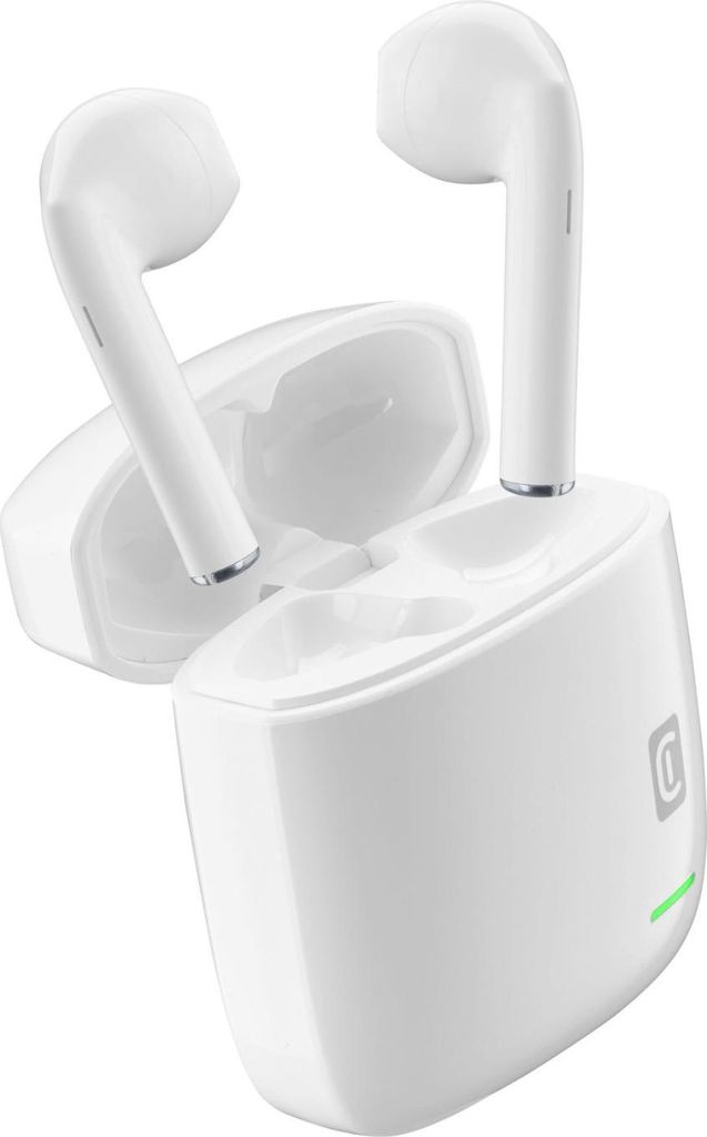 Cellularline Lite Weiß TWS Bluetooth Headset mit 24h Ladekoffer
