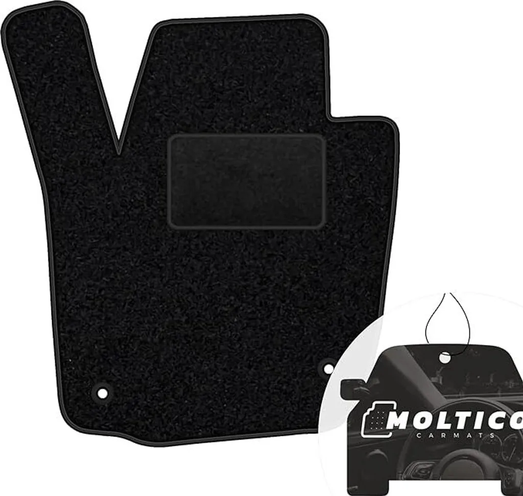 Tappetino Conducente moto-MOLTICO Nero per Skoda Superb I 2001-2008