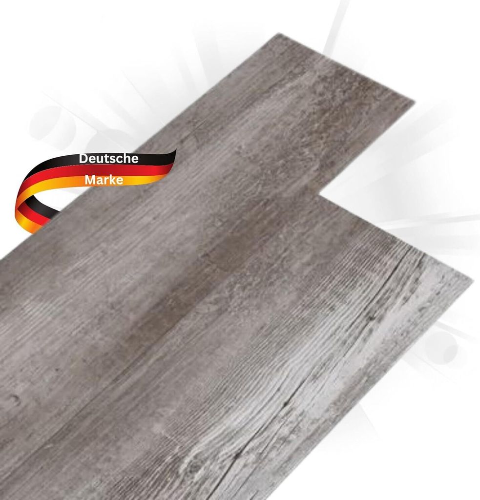 DELUKE Laminat Dielen PVC selbstklebend wasserfest | 2mm Stärke, Rutschfest | Vinyl Bodenbelag Laminatboden Nachbildung-Dielen Fußbodenlaminat ...
