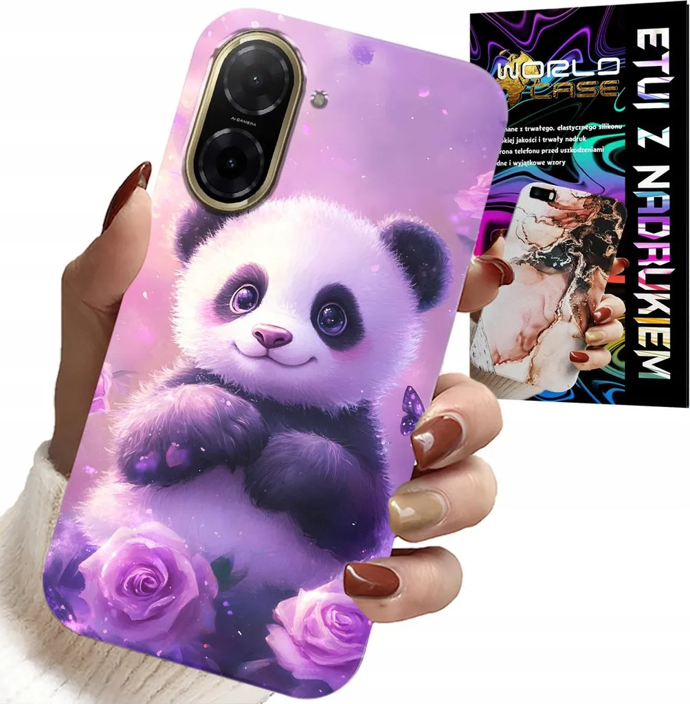 Custodia per Xiaomi Poco X7 Pro 5G - Dolci panda Disegni per bambini + Vetro
