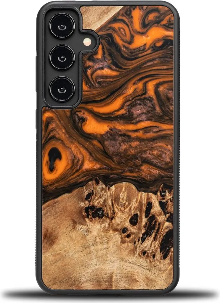 Custodia Samsung Galaxy A35 5G Bewood Arancione - Protezione in Legno