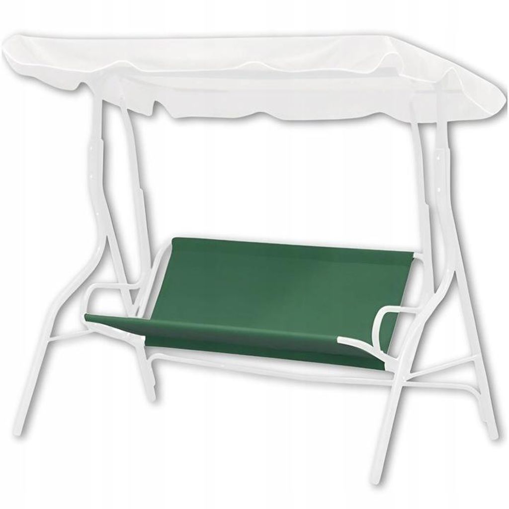 Gartenschaukel Sitzbezug 114x93 cm Gruen 600D PVC Wasserdicht UV Bestaendig Anti Rutsch Ersatz Bezug Sitzflaeche