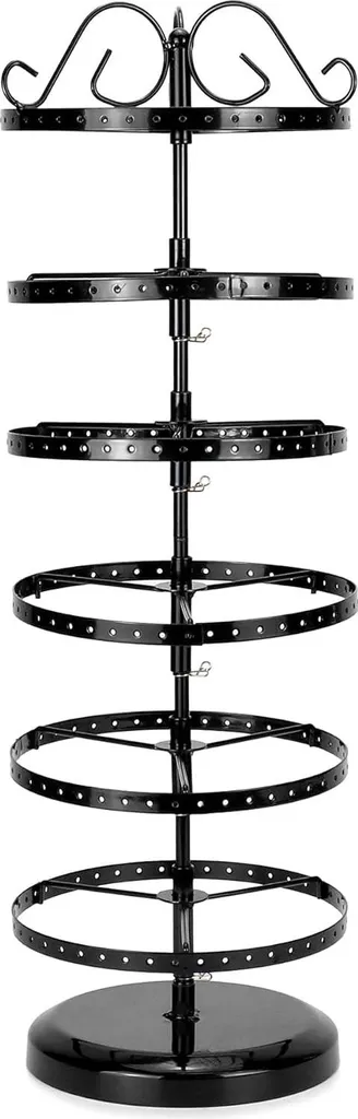 Rangement bijoux pour boucles d'oreilles 6 niveaux idéal pour coiffeuse