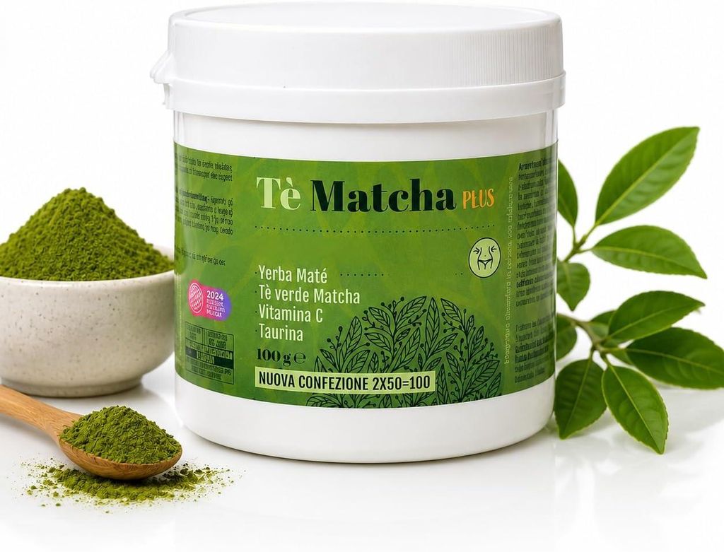 Matcha Tea Plus – Voedingssupplement in Poedervorm met Productafbeelding 