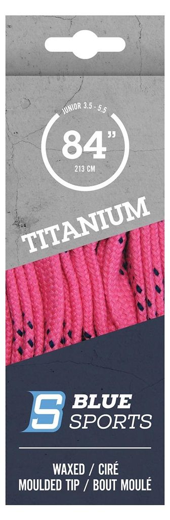 BLUE SPORTS Titanium Pro Schnürsenkel gewachst, Farbe:pnk, Produktbild 