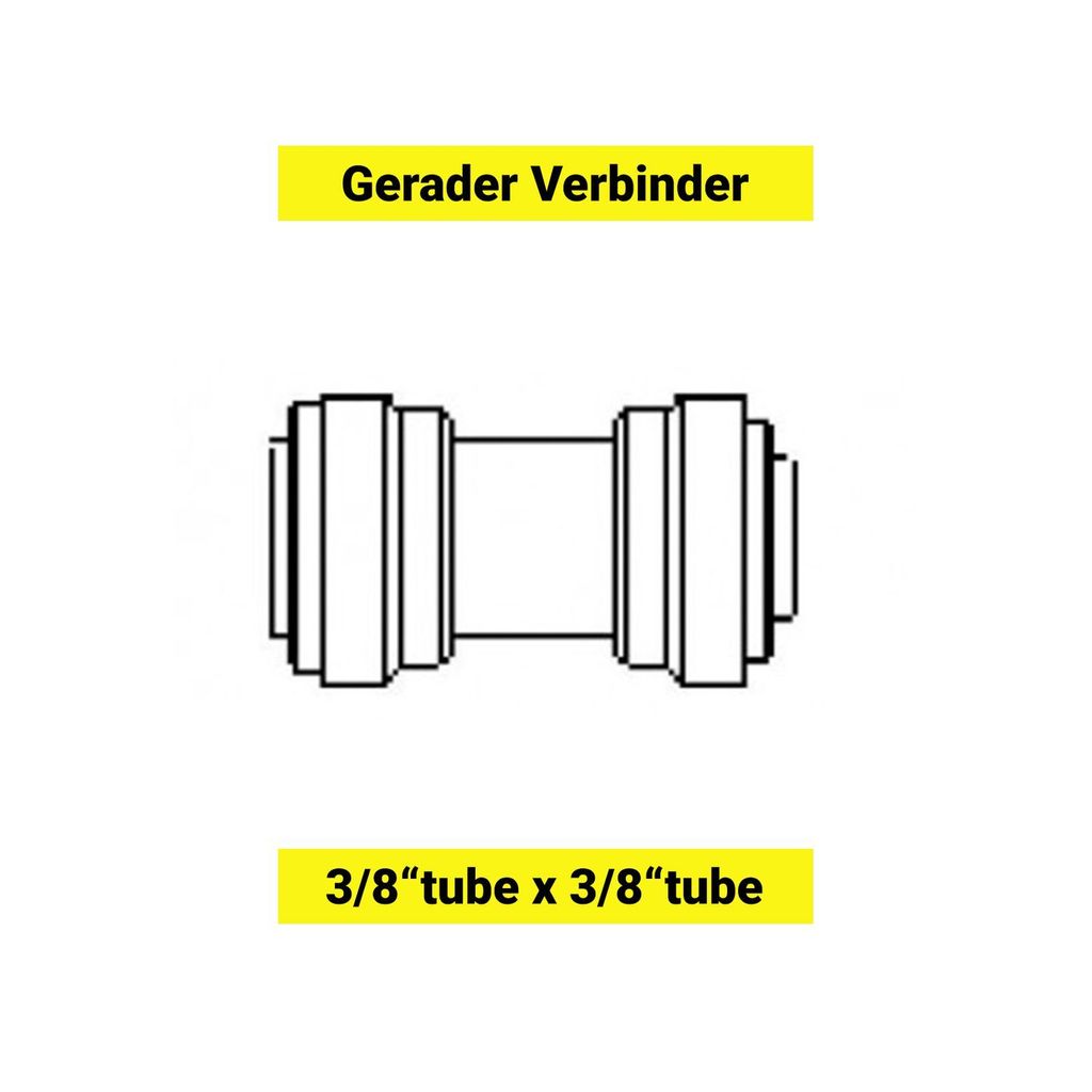 Gerader Reduzierer-Verbinder 1/2" auf 3/8"