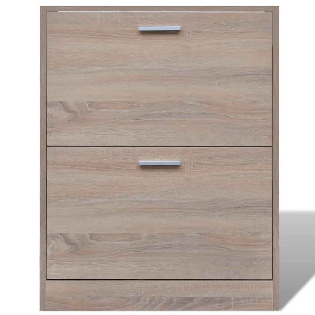 Armoire à chaussures pour entrée en bois de chêne, idéal petits espaces - 13