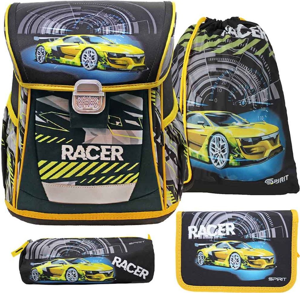 Spirit Schulranzen Set Cool Racer 10-teilig gefüllt Produktbild 