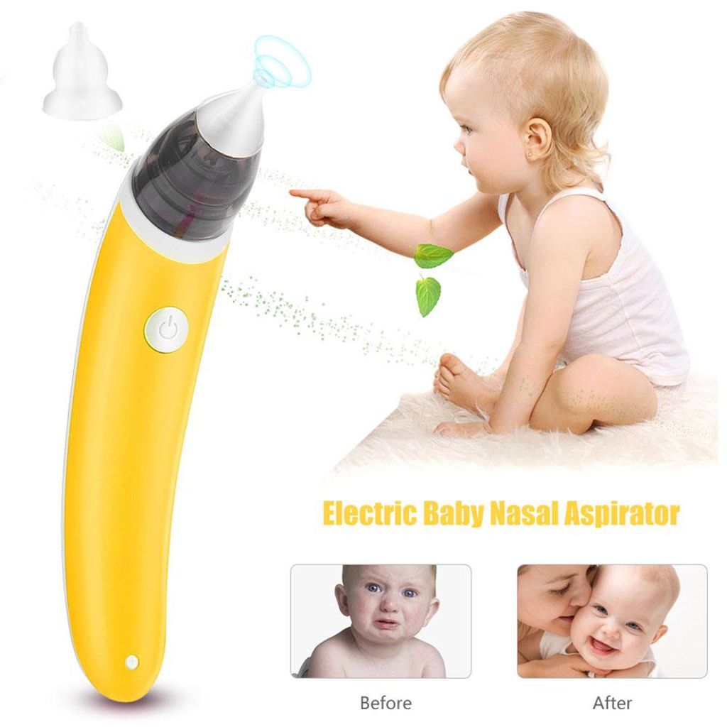 Nasenreiniger Baby Elektrische Reiniger  Staubsauger Nasal Aspirator Snot Gelb 