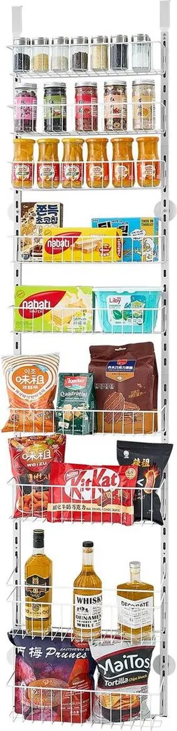 Étagère de porte ajustable 9 niveaux pour optimiser les petits espaces - 8