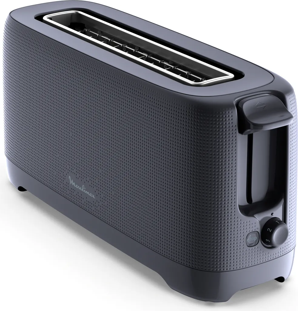 Grille-Pain Moulinex Morning 1000W Bleu Nuit : Finies les Miettes Partout