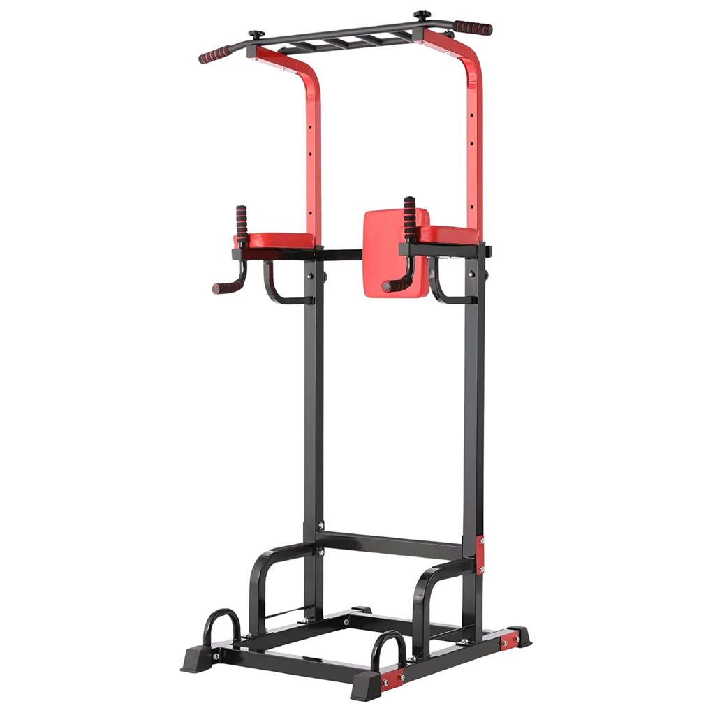 Fitness Power Tower – Klimmzugstation – Kraftstation Rack – Klimmzugstange – Für Zuhause – Mit Dips-Funktion