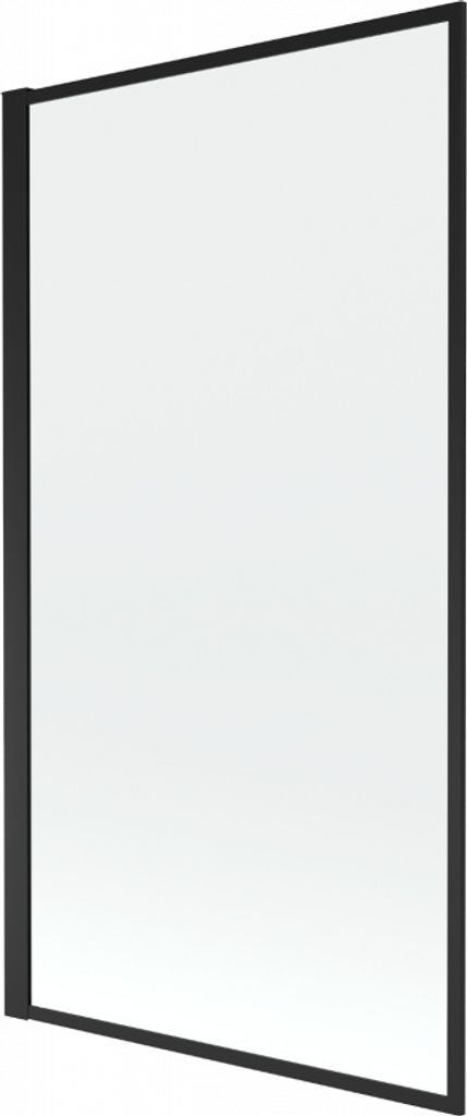Mexen Alex 1-Flügel-Badewannenwand 70 x 140 cm, Schwarzes Design - 893-070-001-70-70