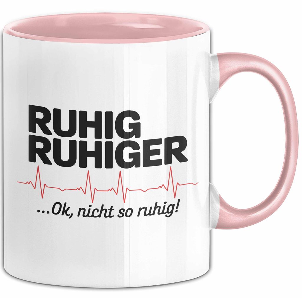 Sanitäter Tasse Geschenk Nicht ganz so leiser (Rosa)