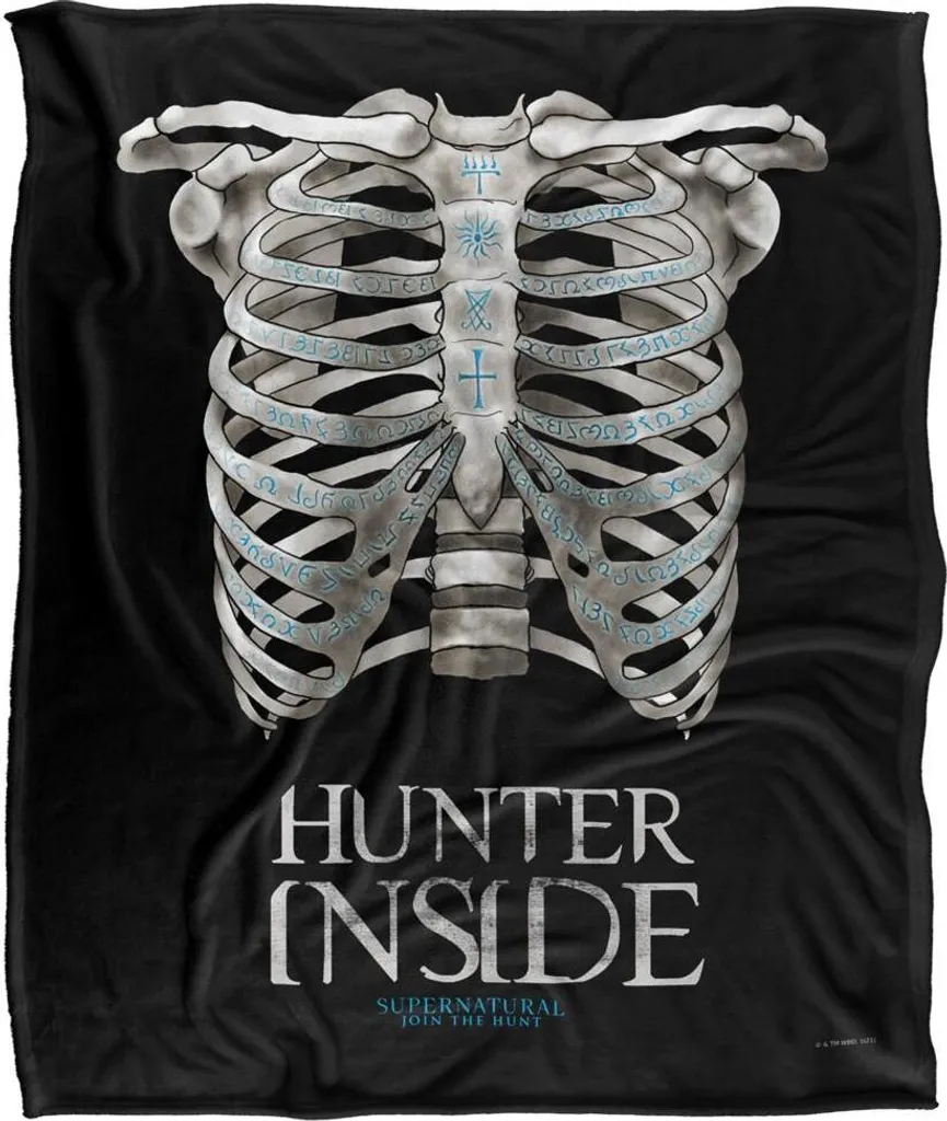Couverture Supernatural Hunter Inside : Plaid Idéal Soirées Cinéma