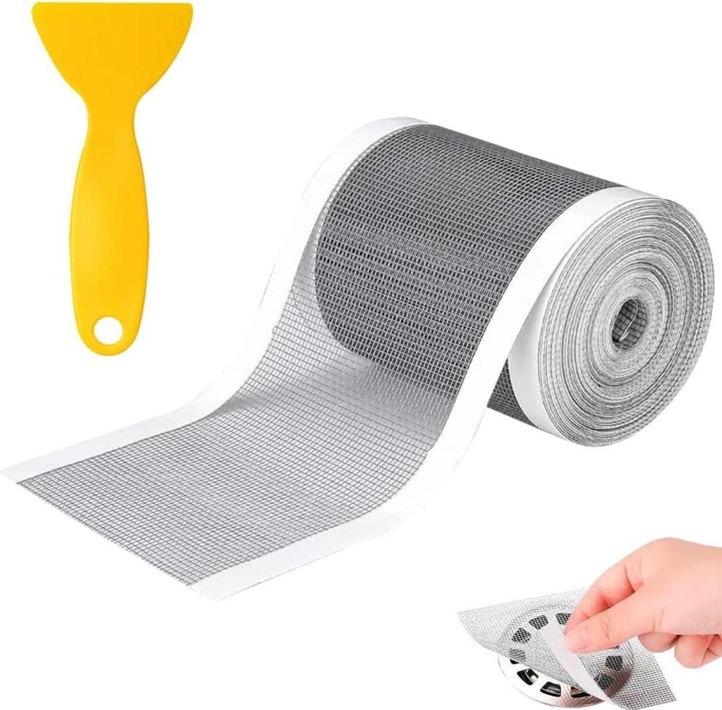 Haarfänger für Abfluss - Selbstklebend - 10 Stück - 7 cm
