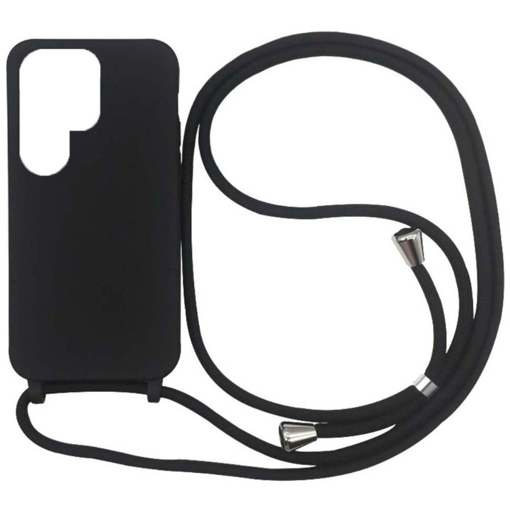 Smartphonica Samsung Galaxy S22 Ultra Fall mit Lanyard - Schwarz