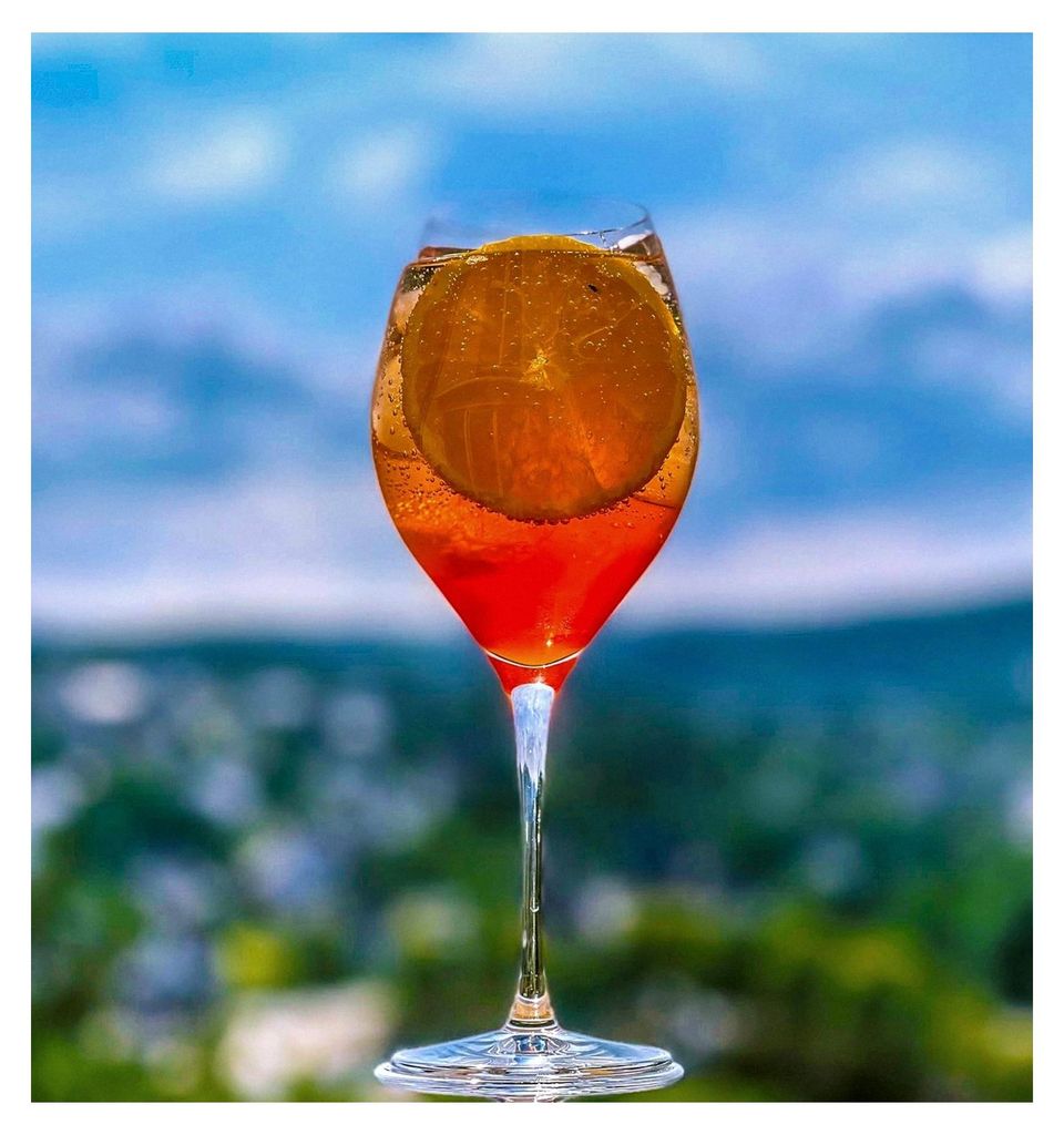 Aperol Spritz Glas Hengsbach XL – Cocktailglas, 440 ml, bleifreies Kristallglas für Aperol Spritz, Lillet, Hugo, Amalfi, Cocktails, 6 Stück
