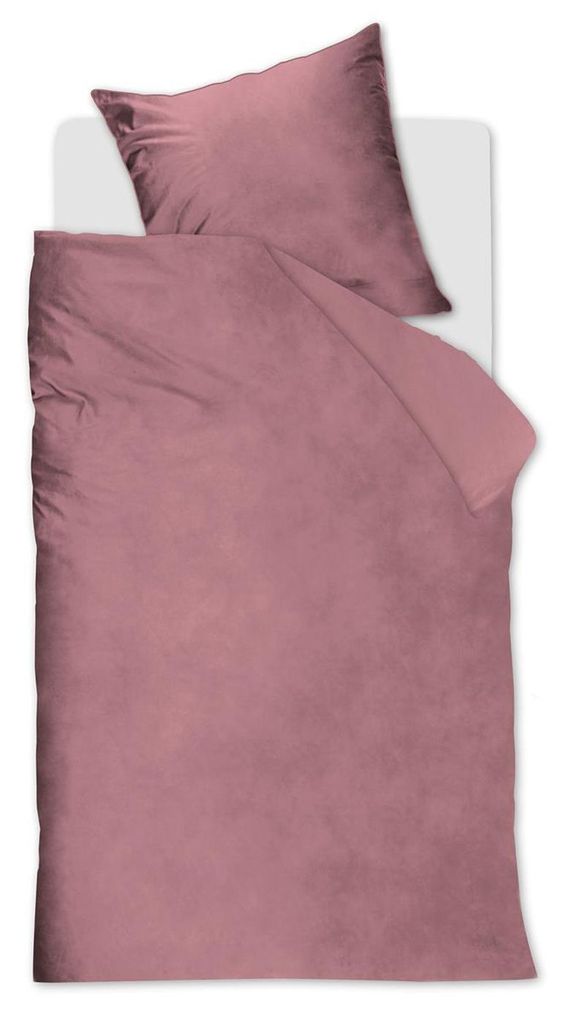 Rivièra Maison Polyestersamt, Renforce Rückseite Bettwäsche Estate Pink 155X220 155 x 220 cm + 1x 80 x 80 cm 1 Bettbezug, 1 Kissenbezug Rosa