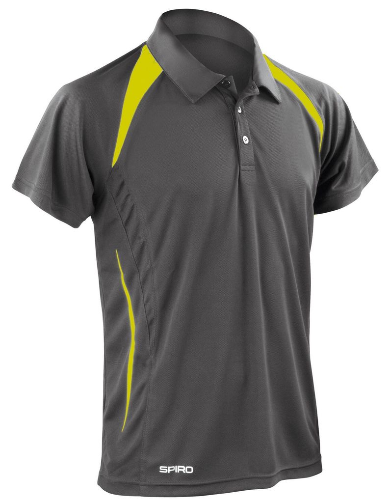 Spiro - "Team Spirit" Poloshirt für Herren FK1585 (3XL) (Grau/Limone)