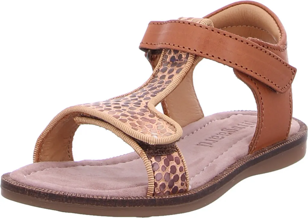 Sandales en Cuir Bisgaard Alma O Bronze 28 - Nu-pieds Chic Enfant