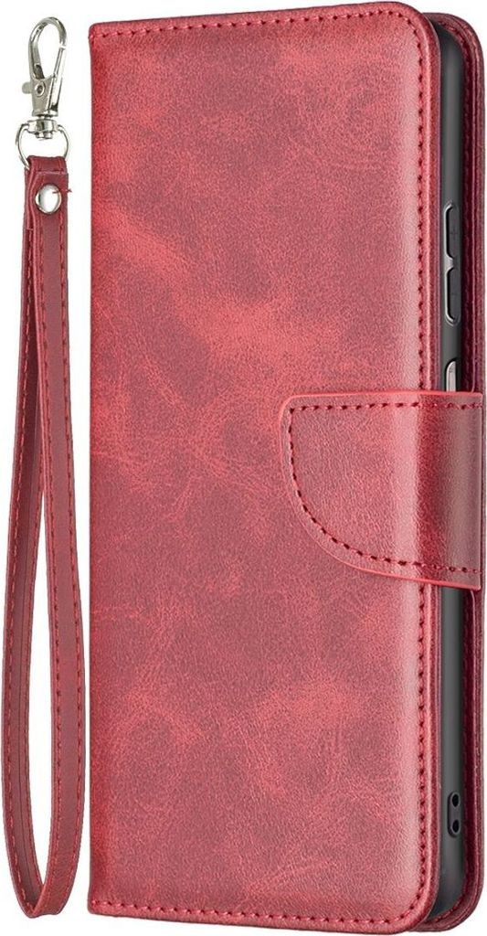 König Design Hülle kompatibel mit Samsung Galaxy A23 Kunstleder Handyhülle - Handy Case Rot
