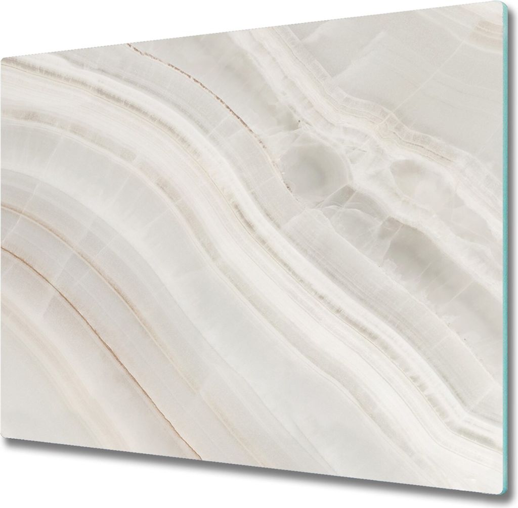 Glas Herdabdeckplatte 60x52 cm Spritzschutz Glasabdeckplatte Schneidebrett Marmor Textur