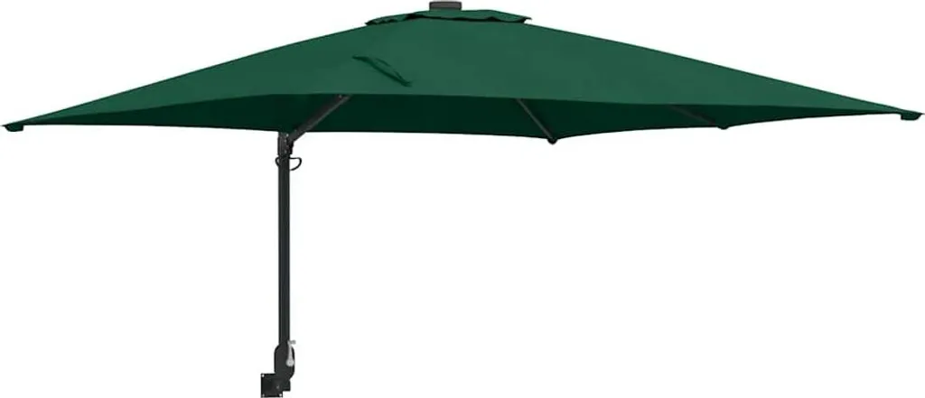 vidaXL Ombrellone Verde 247x248 cm | Robusto e Facile da Montare