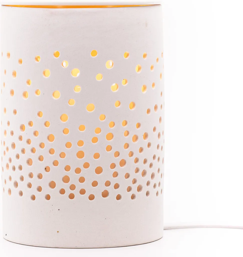 Brûleur électrique de cire pour ambiance zen et parfumée en céramique