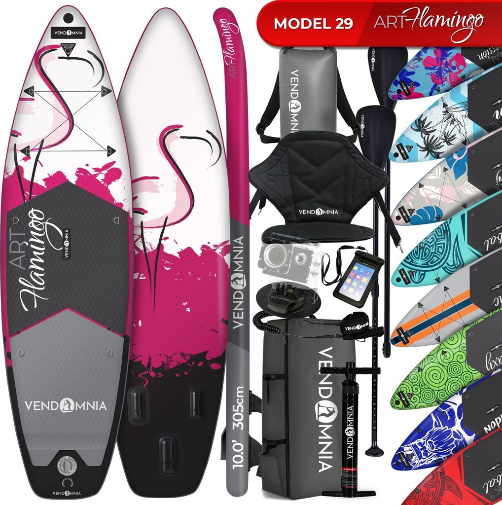 SUP Board Set – 305 cm, aufblasbar, Kajaksitz, Camera Produktbild 1
