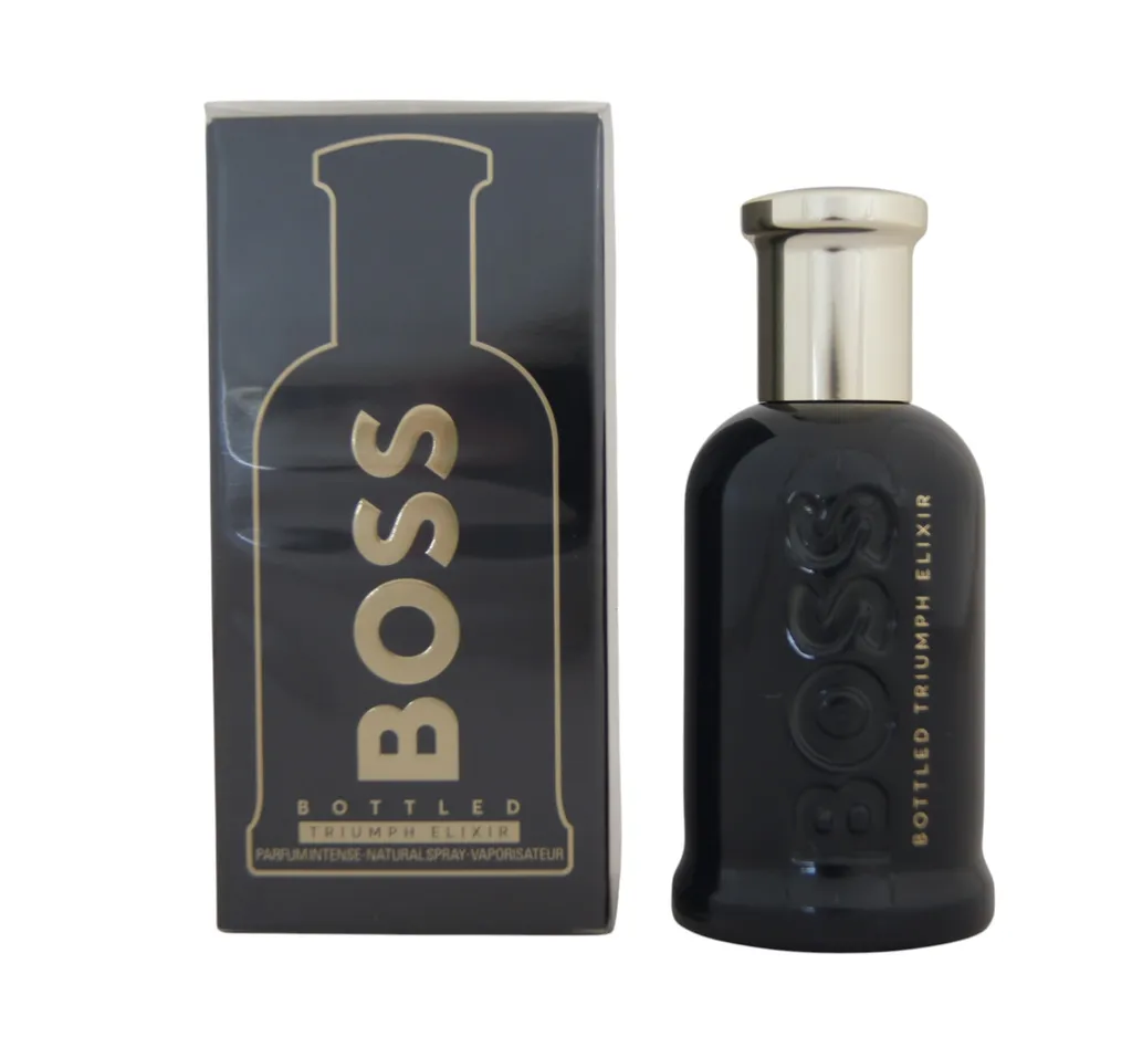 Boss Bottled Triumph Elixir Parfum 50 ml avec Notes Ambrées Vertes - 9