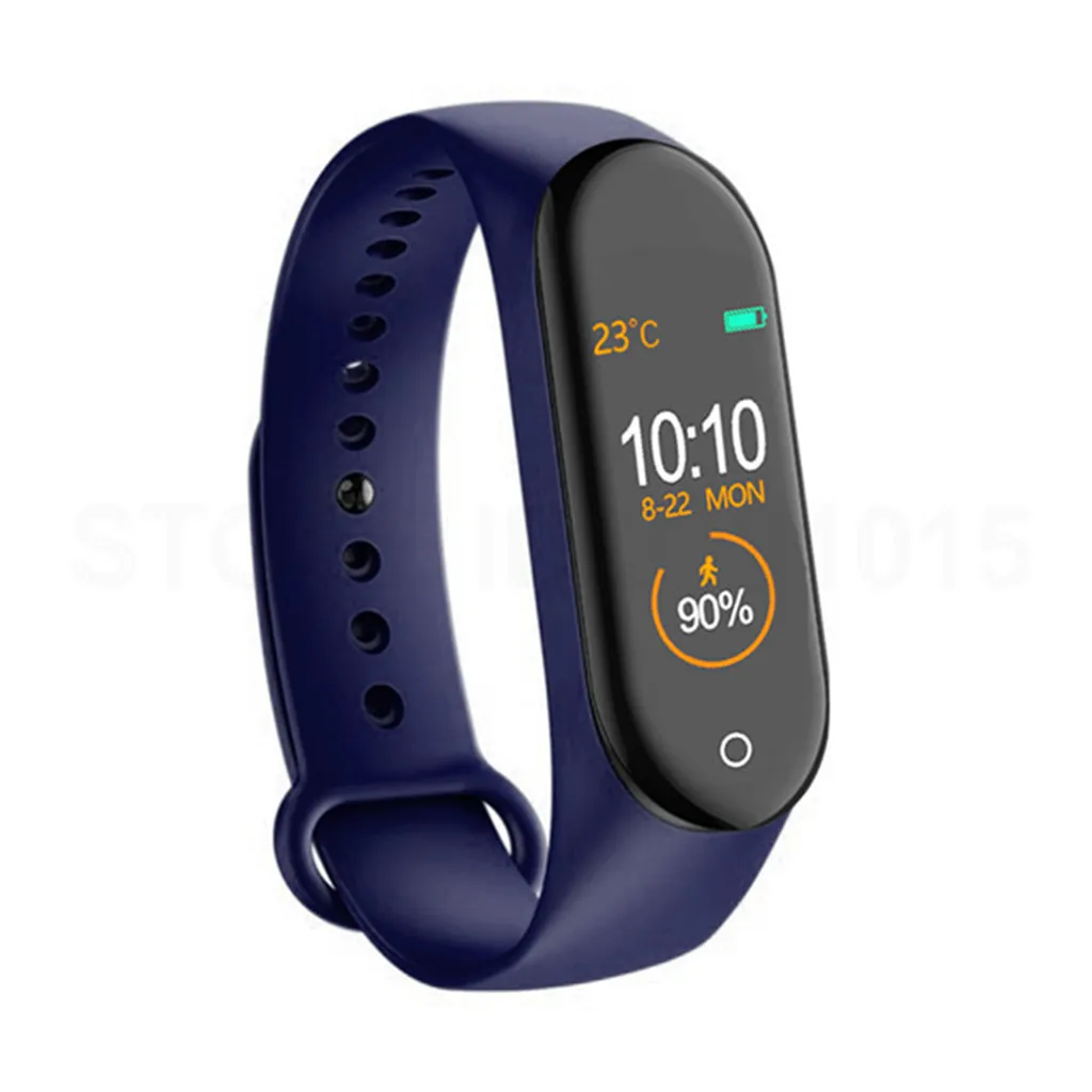 Wasserdich M4 Bluetooth Smartwatch Fitness Tracker Pulsuhr für Android iOS 