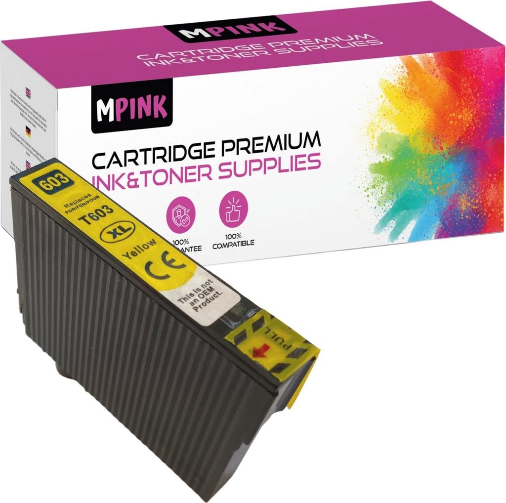 Druckerpatronen für Epson C13T03A44010 Gelb Expression Home XP-2150 3100 4100 Series WF-2810dwf 2830dwf