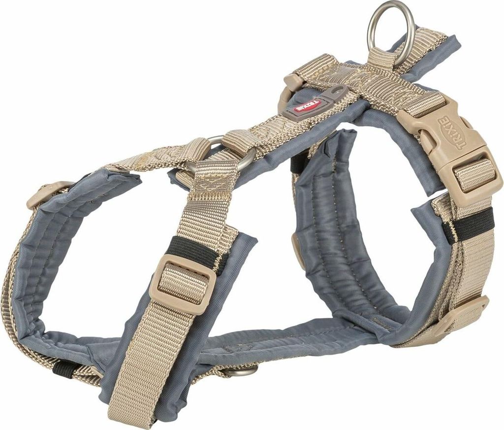 Hundegeschirr Trixie Premium Trekking Graphit Sand M/L
