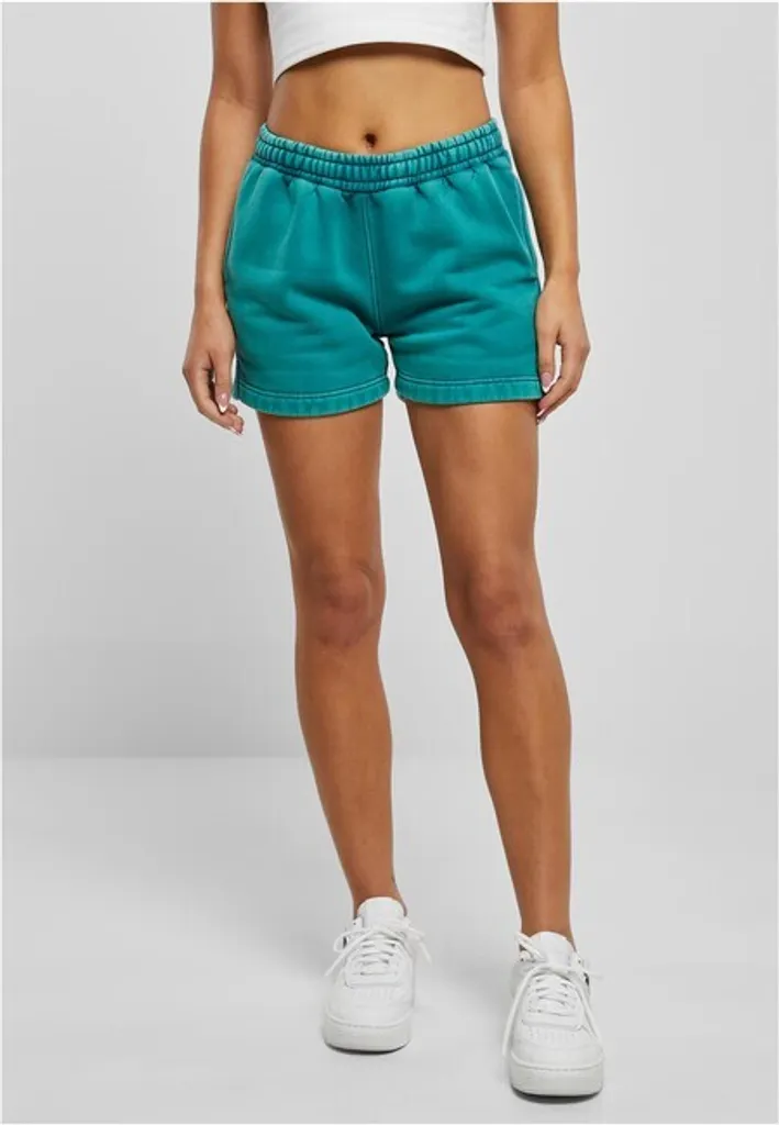 Short Urban Classics Ladies Stone Washed watergreen en taille M pour femme