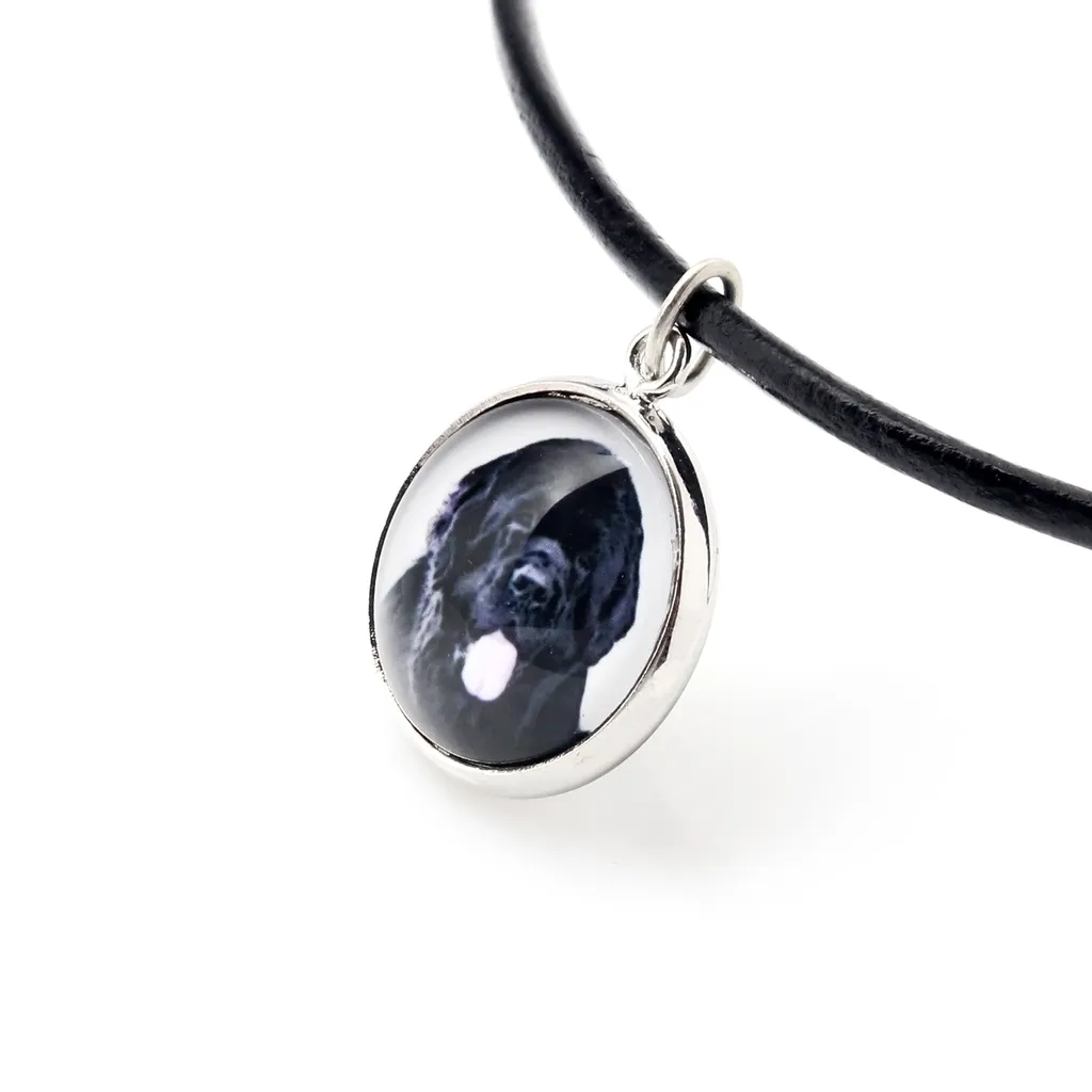 Terranova, Newfoundland - Set di gioielli con la tua foto, set realizzato a mano, bracciale e collana di Art.-Dog. - 4