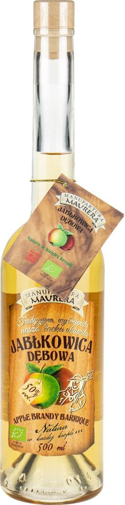 Okowita Maurera Jablkowica Dêbowa (Apfelokowita) 0,5L | Flavoured Vodka, Okovita |500 ml | 50% Alkohol | Manufaktura Maurera | Geschenkidee | 18+