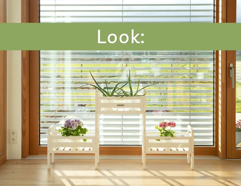 Étagère de Fleurs Verticale Gain de Place Support Bois pour Petits Espaces