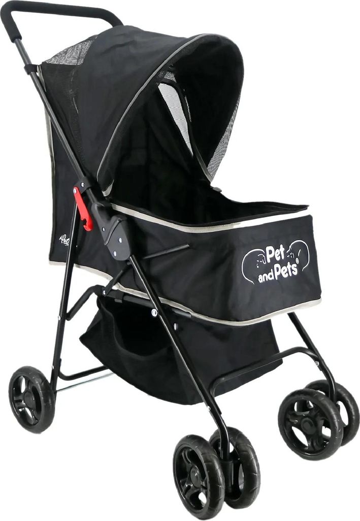 Petique Hundebuggy Rollin Schwarz