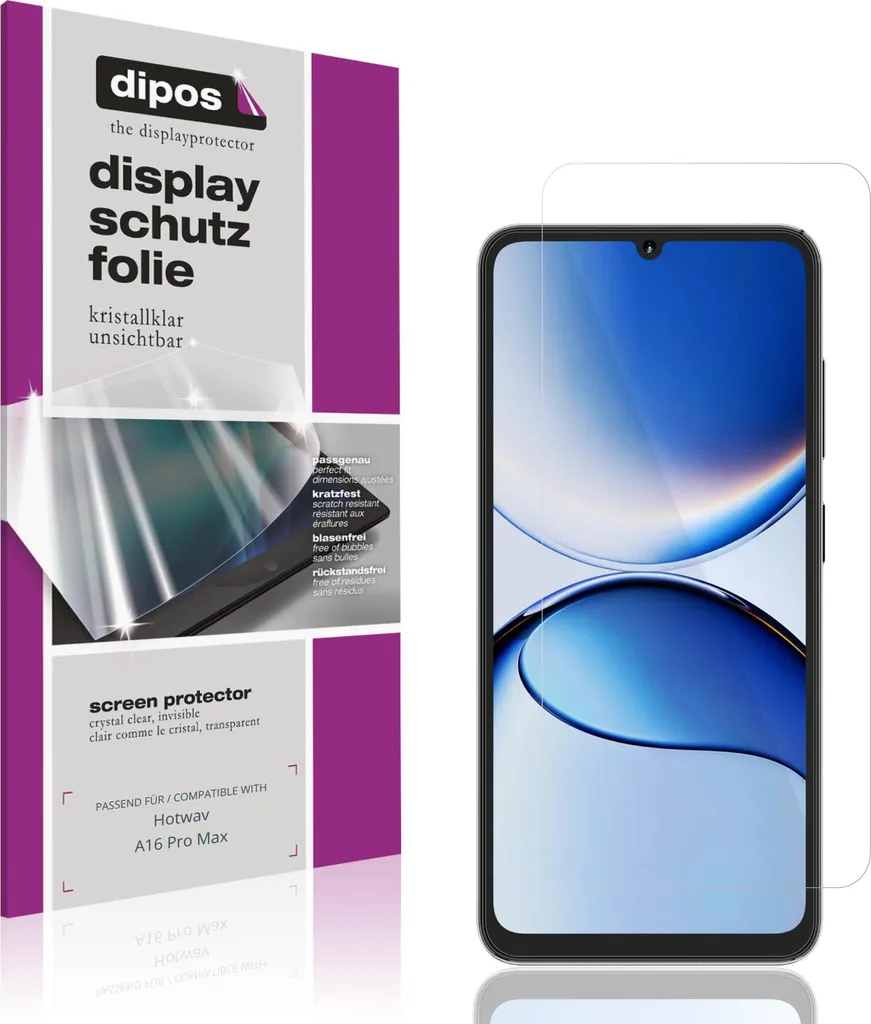 4x Pellicola Hotwav A16 Pro Max Protezione Schermo Claro dipos