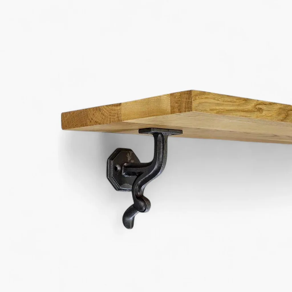 Fixation étagère décorative 80x120 mm en acier pour salon et cuisine