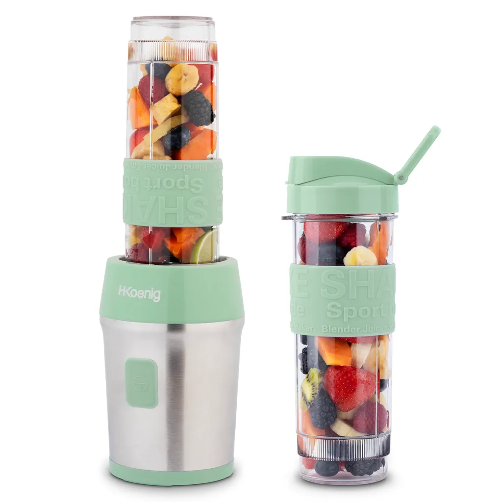 H.Koenig SMOO18 Mini Frullatore Compatto - Ideale per Pappe e Smoothie