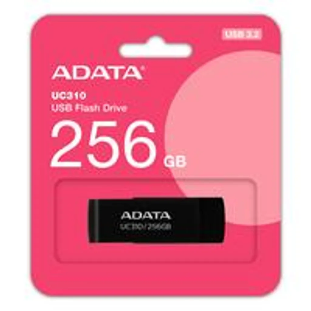 Pen Drive 256GB Adata UC310 Nero | Sicurezza e Velocità USB 3.2 - 2